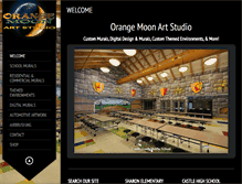 Tablet Screenshot of orangemoonartstudio.com